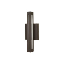 Load image into Gallery viewer, Vue Outdoor LED Wall Light in Small/Bronze.
