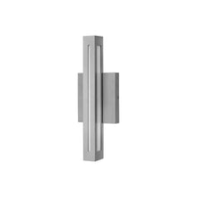 Load image into Gallery viewer, Vue Outdoor LED Wall Light in Small/Titanium.
