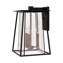 Load image into Gallery viewer, Walker Outdoor Wall Light in Large/Black.
