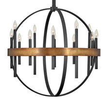 Load image into Gallery viewer, Wells Orb Chandelier in Detail.

