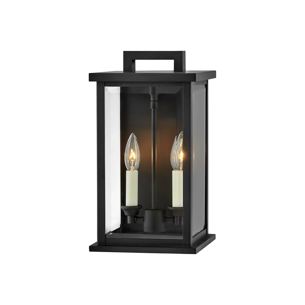 Weymouth Outdoor Wall Light in Small/Black.