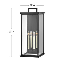 Load image into Gallery viewer, Weymouth Outdoor Wall Light - line drawing.
