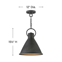 Load image into Gallery viewer, Winnie Pendant Light - line drawing.
