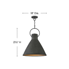 Load image into Gallery viewer, Winnie Pendant Light - line drawing.
