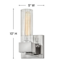 Load image into Gallery viewer, Xander Bath Wall Lightin in line drawing.
