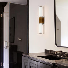 Load image into Gallery viewer, Zevi LED Bath Vanity Light in bathroom.
