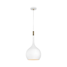 Load image into Gallery viewer, Ziggy Pendant Light in Chalk White.
