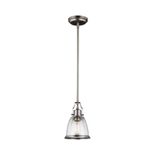 Load image into Gallery viewer, Hobson Mini Pendant Light in Satin Nickel.

