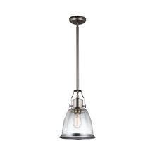 Load image into Gallery viewer, Hobson Pendant Light in Large/Satin Nickel.
