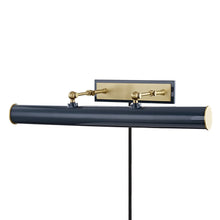 Load image into Gallery viewer, Holly Picture Light in Aged Brass / Navy (3-Light).
