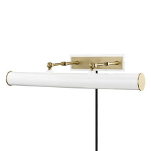 Load image into Gallery viewer, Holly Picture Light in Aged Brass / White (3-Light).
