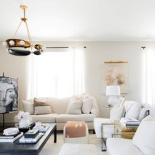Load image into Gallery viewer, Hopper Chandelier in living room.
