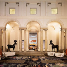 Load image into Gallery viewer, Horse Floor Lamp in living room.

