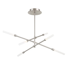 Load image into Gallery viewer, Houdini LED Pendant Light in Brushed Nickel (6-Light).
