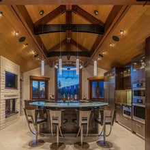 Load image into Gallery viewer, Airis Mini Pendant Light in dining room.
