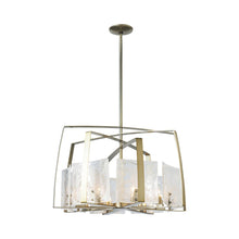 Load image into Gallery viewer, Arc Pendant Light in Modern Brass (8-Light).

