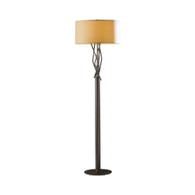 Load image into Gallery viewer, Brindille Floor Lamp in Dark Smoke/Doeskin Suede.
