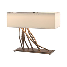 Load image into Gallery viewer, Brindille Table Lamp in Bronze/Flax.
