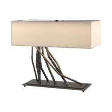 Load image into Gallery viewer, Brindille Table Lamp in Black/Flax.
