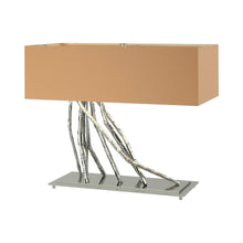 Load image into Gallery viewer, Brindille Table Lamp in Sterling/Doeskin Suede.
