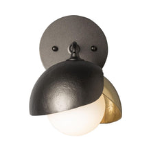Load image into Gallery viewer, Brooklyn Bath Wall Light in Oil Rubbed Bronze/Modern Brass (Double Shade).
