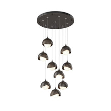 Load image into Gallery viewer, Brooklyn Standard Round Multi Light Pendant Light in Oil Rubbed Bronze/Bronze (Standard).
