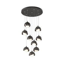 Load image into Gallery viewer, Brooklyn Standard Round Multi Light Pendant Light in Natural Iron/Oil Rubbed Bronze (Standard).
