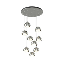 Load image into Gallery viewer, Brooklyn Standard Round Multi Light Pendant Light in Sterling/Sterling (Standard).
