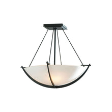 Load image into Gallery viewer, Compass Semi Flush Mount Ceiling Light in Black (Small).
