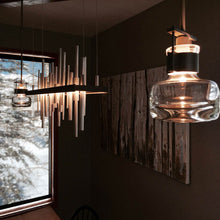Load image into Gallery viewer, Cuff Mini Pendant Light in living room.
