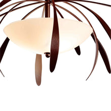 Load image into Gallery viewer, Dahlia Semi-Flush Mount Ceiling Light in Detail.
