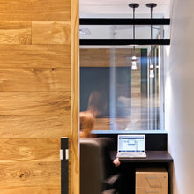 Load image into Gallery viewer, Erlenmeyer Mini Pendant Light in office.
