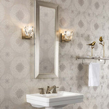 Load image into Gallery viewer, Gatsby Bath Wall Light in bathroom.
