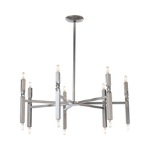 Load image into Gallery viewer, Helix Multi Light Pendant Light in Sterling (14-Light).
