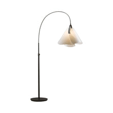 Load image into Gallery viewer, Mobius Arc Floor Lamp in Dark Smoke/Spun Frost.

