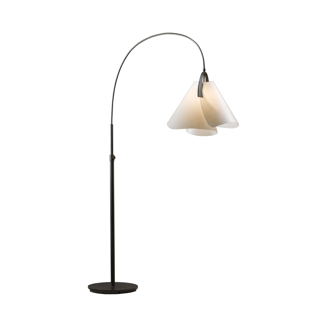 Mobius Arc Floor Lamp in Dark Smoke/Spun Frost.