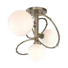 Load image into Gallery viewer, Olympus Semi Flush Ceiling Light in Soft Gold.

