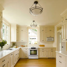 Load image into Gallery viewer, Presidio Tryne Semi Flush Mount Ceiling Light in kitchen.

