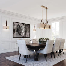 Load image into Gallery viewer, Saratoga Oval Pendant Light in dining room.

