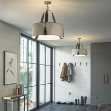 Load image into Gallery viewer, Saratoga Pendant Light in living room.
