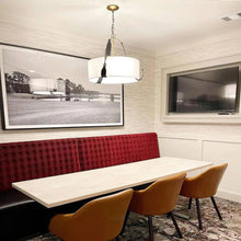 Load image into Gallery viewer, Saratoga Pendant Light in dining room.
