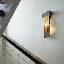 Load image into Gallery viewer, Shard Outdoor LED Wall Light in stairs.
