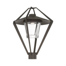 Load image into Gallery viewer, Stellar Outdoor Post Light in Coastal Dark Smoke.
