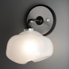 Load image into Gallery viewer, Ume Curved Arm Bath Wall Light in Detail.
