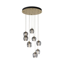 Load image into Gallery viewer, Ume Round LED Multi Light Pendant Light in Detail.

