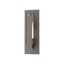 Load image into Gallery viewer, Vertical Bar Outdoor Wall Light in Coastal Dark Smoke (Small).
