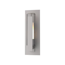 Load image into Gallery viewer, Vertical Bar Outdoor Wall Light in Coastal Burnished Steel (Small).
