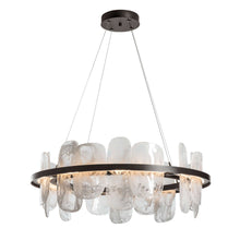 Load image into Gallery viewer, Vitre Circular LED Pendant Light in Dark Smoke.
