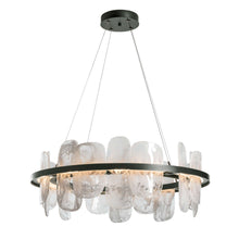 Load image into Gallery viewer, Vitre Circular LED Pendant Light in Natural Iron.
