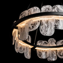 Load image into Gallery viewer, Vitre Circular LED Pendant Light in Detail.
